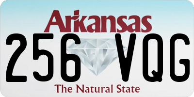 AR license plate 256VQG
