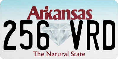 AR license plate 256VRD
