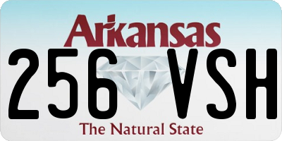 AR license plate 256VSH