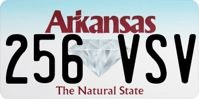 AR license plate 256VSV