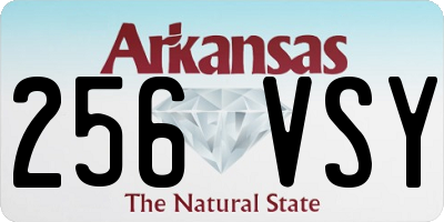 AR license plate 256VSY