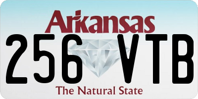 AR license plate 256VTB