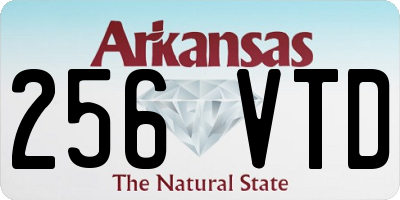 AR license plate 256VTD