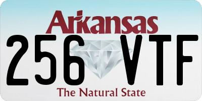 AR license plate 256VTF