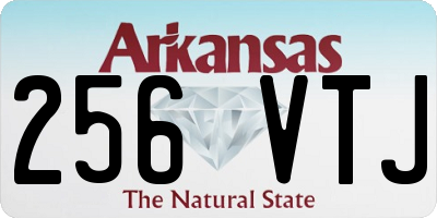 AR license plate 256VTJ