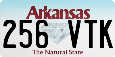 AR license plate 256VTK