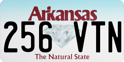 AR license plate 256VTN