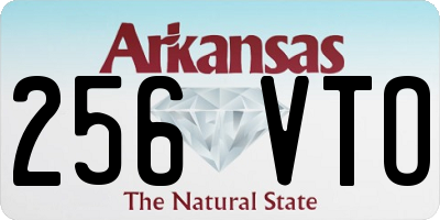 AR license plate 256VTO