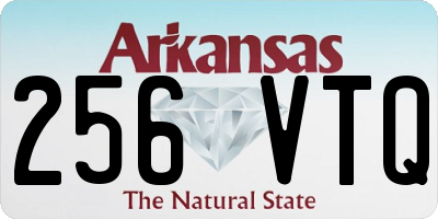 AR license plate 256VTQ