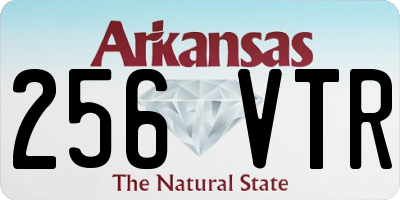 AR license plate 256VTR