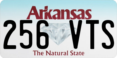 AR license plate 256VTS