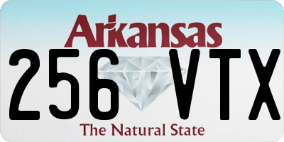 AR license plate 256VTX