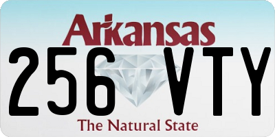 AR license plate 256VTY