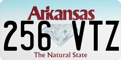AR license plate 256VTZ