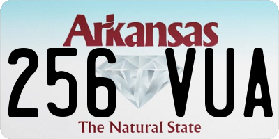 AR license plate 256VUA