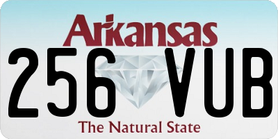 AR license plate 256VUB
