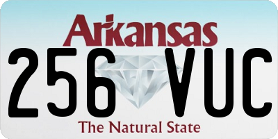 AR license plate 256VUC