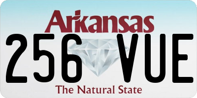 AR license plate 256VUE