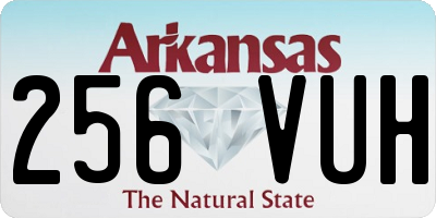 AR license plate 256VUH