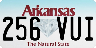 AR license plate 256VUI