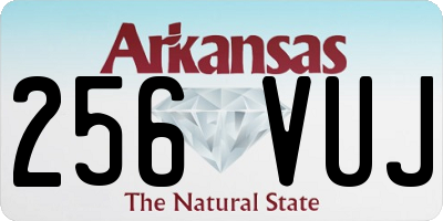 AR license plate 256VUJ