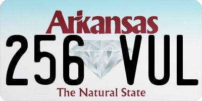 AR license plate 256VUL