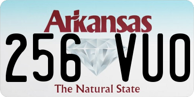 AR license plate 256VUO