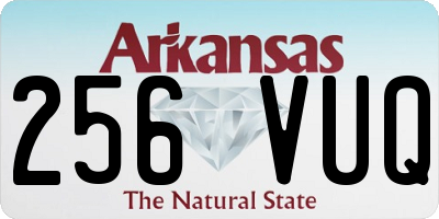 AR license plate 256VUQ