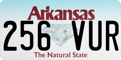 AR license plate 256VUR