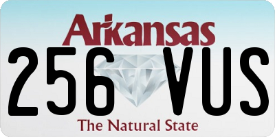 AR license plate 256VUS