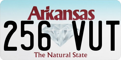 AR license plate 256VUT