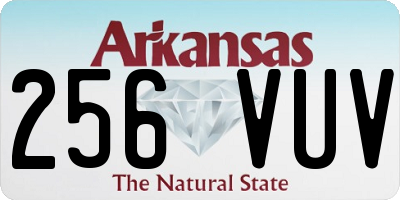 AR license plate 256VUV