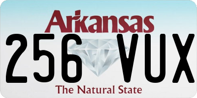 AR license plate 256VUX