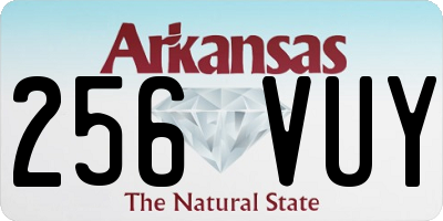 AR license plate 256VUY