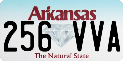 AR license plate 256VVA