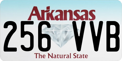 AR license plate 256VVB