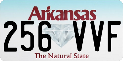AR license plate 256VVF