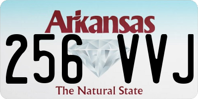 AR license plate 256VVJ