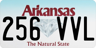 AR license plate 256VVL