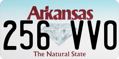 AR license plate 256VVO