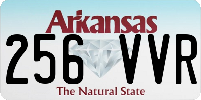 AR license plate 256VVR