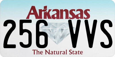 AR license plate 256VVS