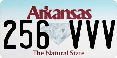 AR license plate 256VVV