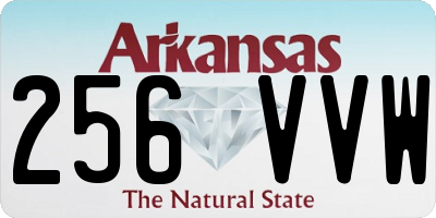 AR license plate 256VVW