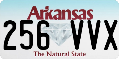 AR license plate 256VVX