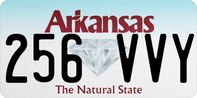 AR license plate 256VVY