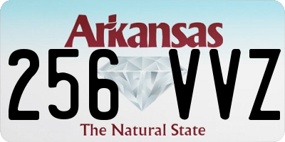 AR license plate 256VVZ