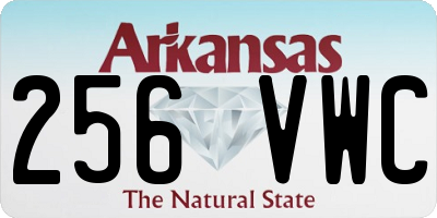 AR license plate 256VWC