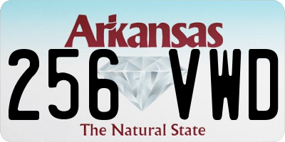 AR license plate 256VWD