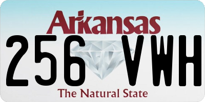 AR license plate 256VWH